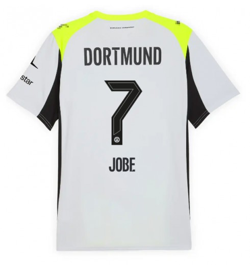 Borussia Dortmund Jobe Bellingham #7 Venkovní Dres 2025-26 Krátký Rukáv Borussia Dortmund Jobe Bellingham #7 Venkovní Dres 2025-26 Krátký Rukáv